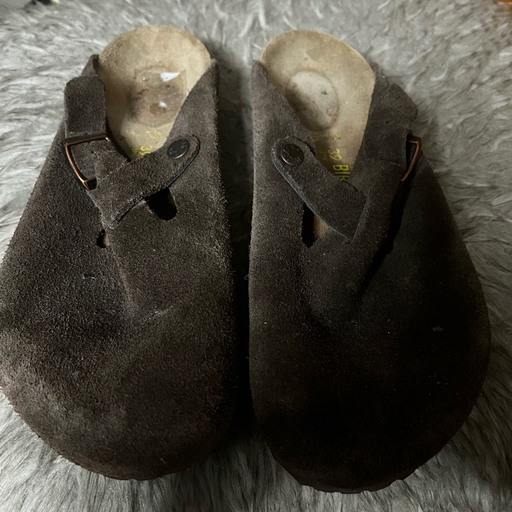 Birkenstock Taupe Suede Sandals